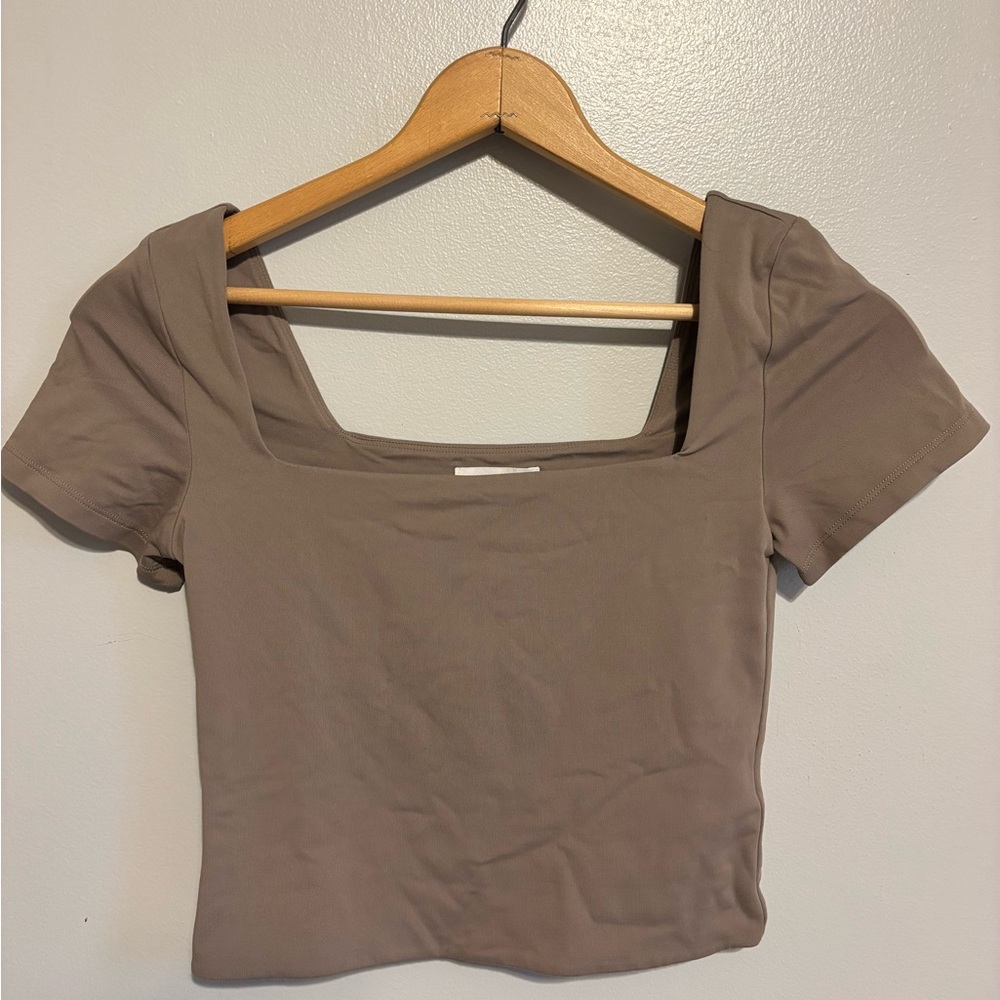 Babaton Taupe Crop Top • Medium